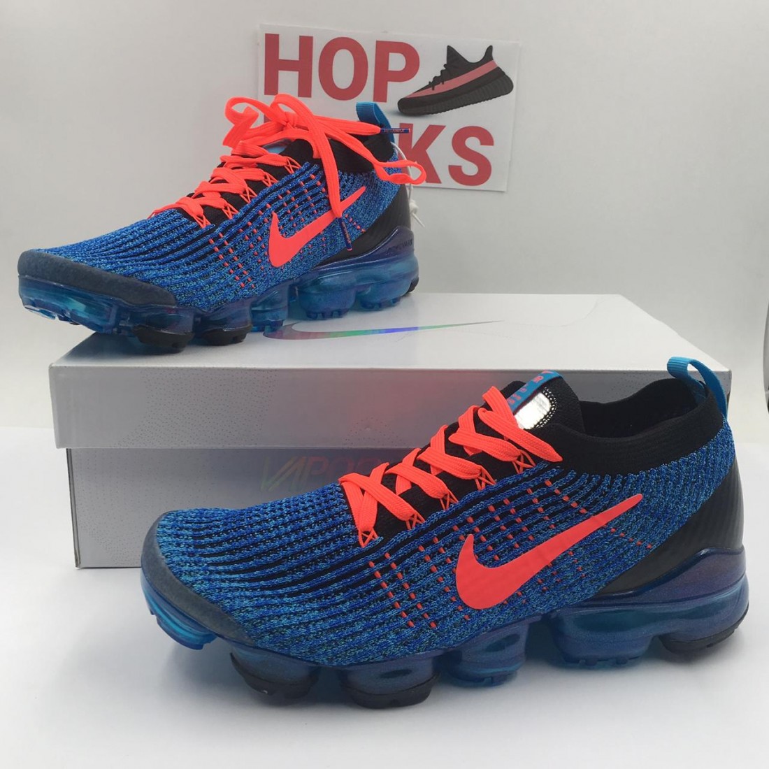 all blue vapormax flyknit